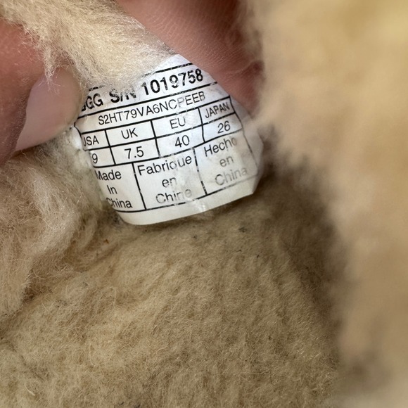 UGG Ansley Bow Chestnut Suede Slippers Womens 9 Moccasins 1019758 slip on shoe - Picture 3 of 10